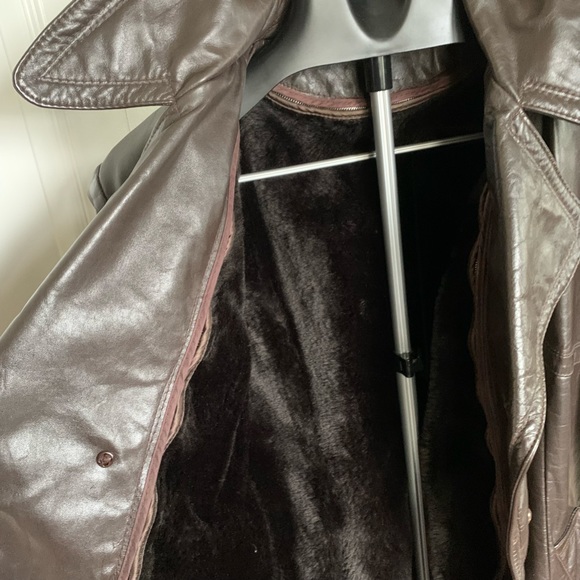 Vintage Leather Jacket 70s Disco Eclectic Grand Pa… - Picture 13 of 13